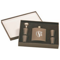 Black Flask Gift Set